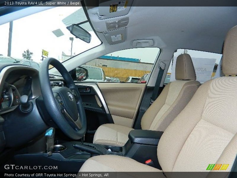 Super White / Beige 2013 Toyota RAV4 LE