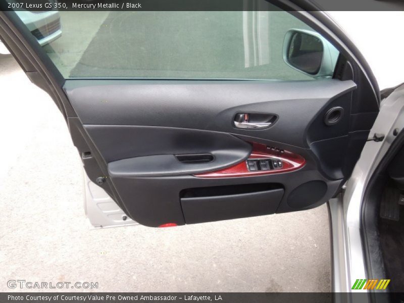 Mercury Metallic / Black 2007 Lexus GS 350