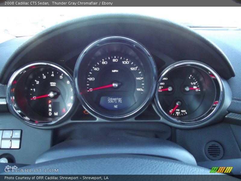 Thunder Gray Chromaflair / Ebony 2008 Cadillac CTS Sedan