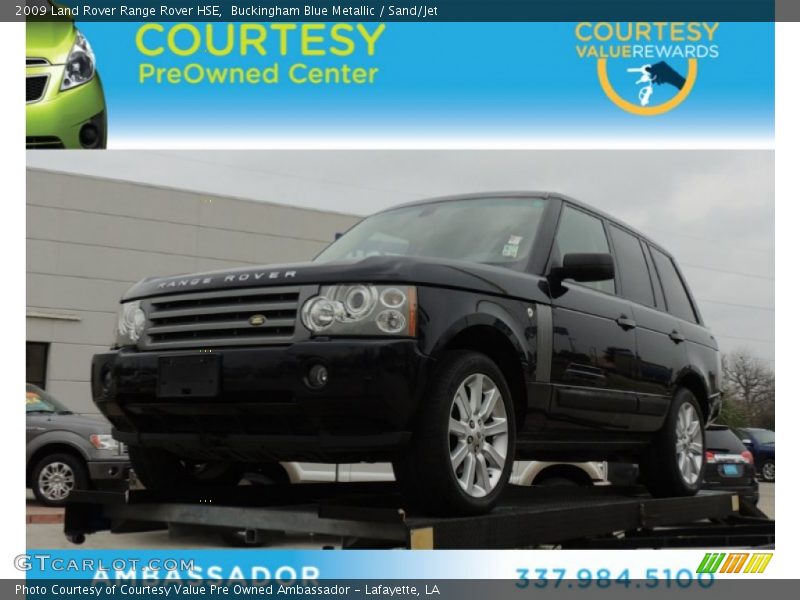 Buckingham Blue Metallic / Sand/Jet 2009 Land Rover Range Rover HSE