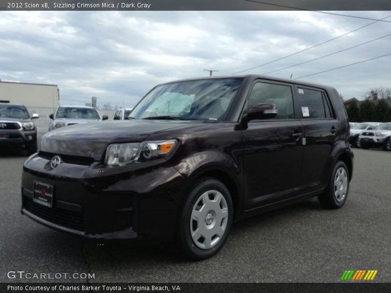 Sizzling Crimson Mica / Dark Gray 2012 Scion xB