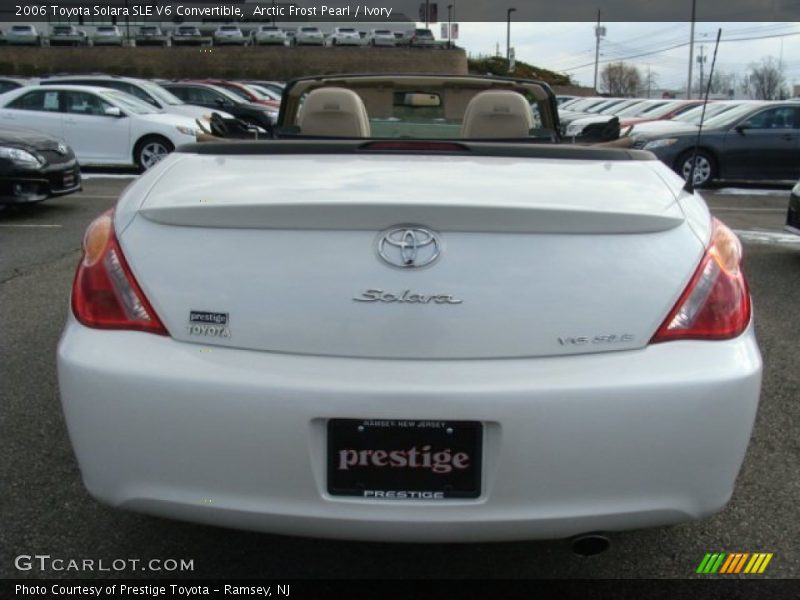Arctic Frost Pearl / Ivory 2006 Toyota Solara SLE V6 Convertible