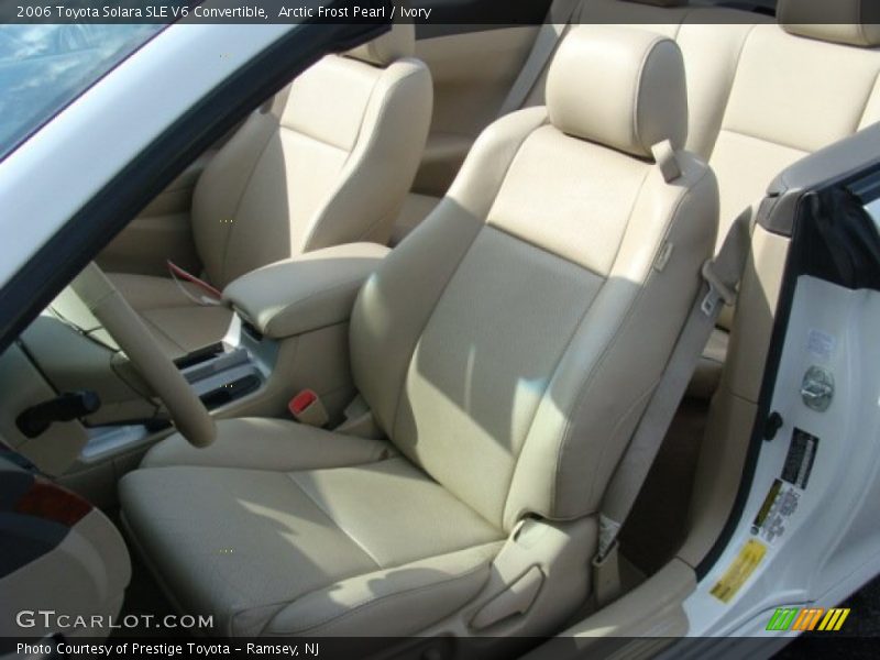 Front Seat of 2006 Solara SLE V6 Convertible