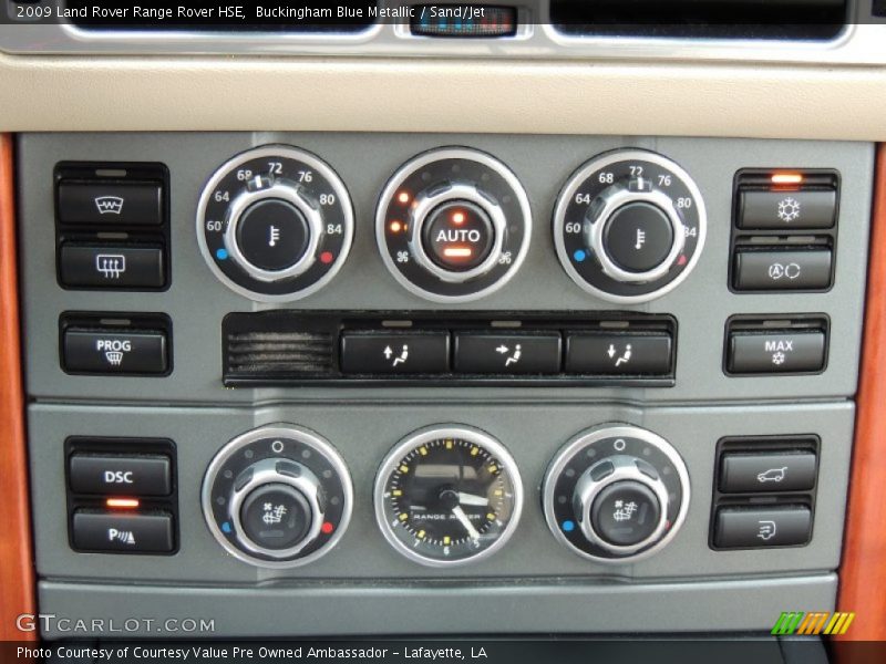 Controls of 2009 Range Rover HSE