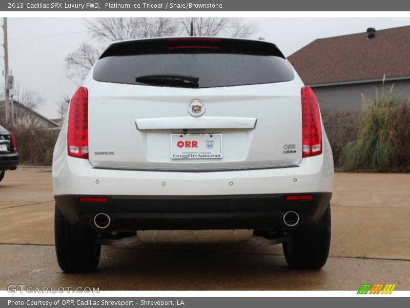 Platinum Ice Tricoat / Shale/Brownstone 2013 Cadillac SRX Luxury FWD