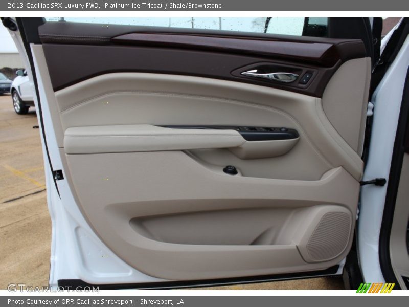 Platinum Ice Tricoat / Shale/Brownstone 2013 Cadillac SRX Luxury FWD