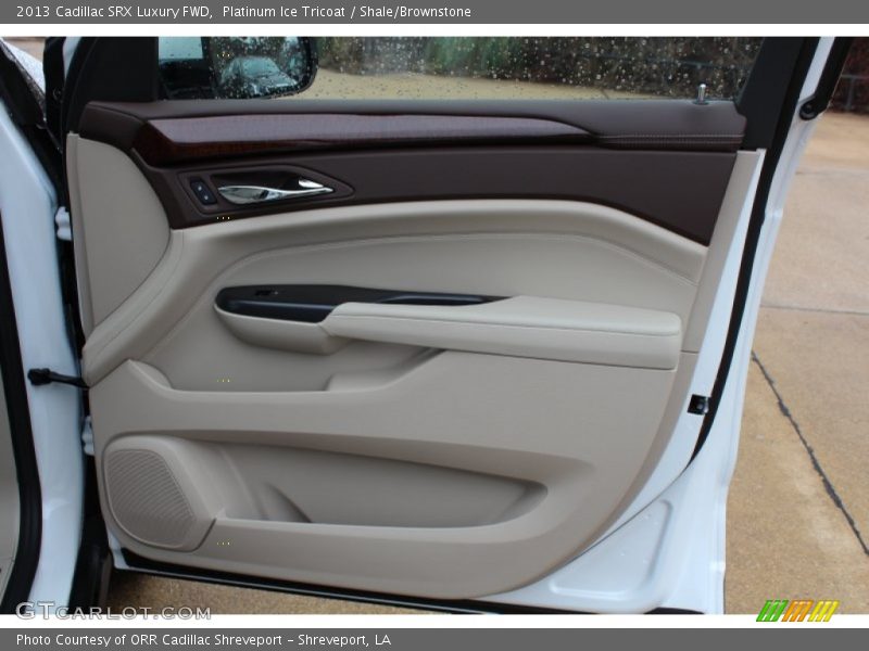Platinum Ice Tricoat / Shale/Brownstone 2013 Cadillac SRX Luxury FWD