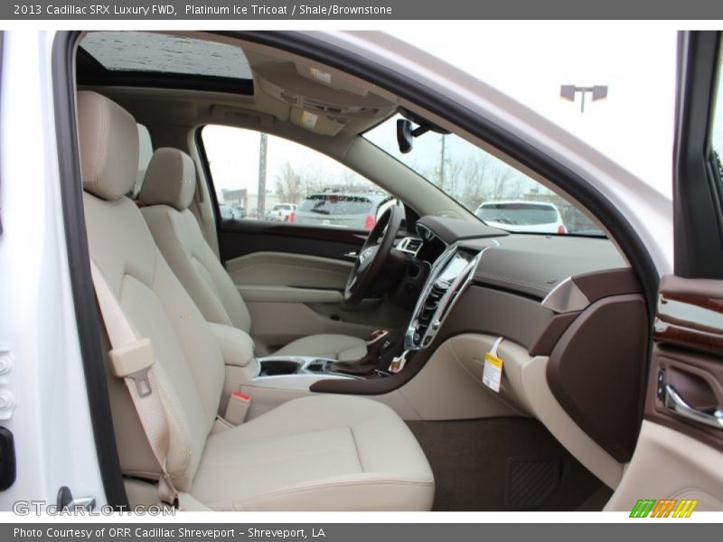 Platinum Ice Tricoat / Shale/Brownstone 2013 Cadillac SRX Luxury FWD
