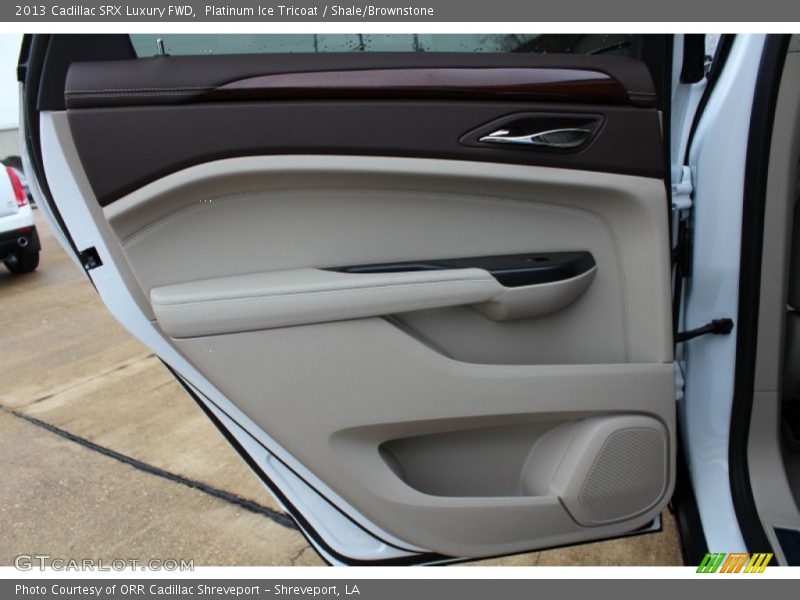 Platinum Ice Tricoat / Shale/Brownstone 2013 Cadillac SRX Luxury FWD