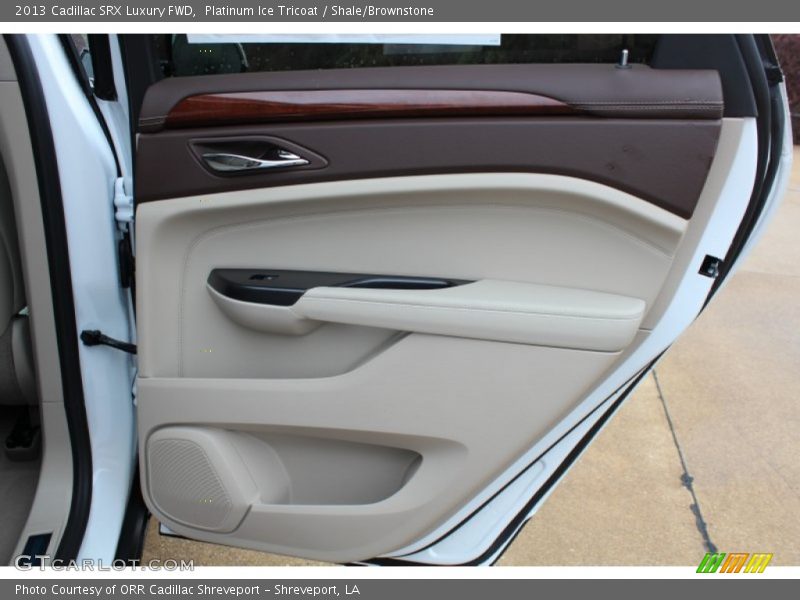 Platinum Ice Tricoat / Shale/Brownstone 2013 Cadillac SRX Luxury FWD
