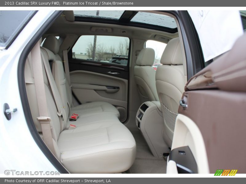 Platinum Ice Tricoat / Shale/Brownstone 2013 Cadillac SRX Luxury FWD