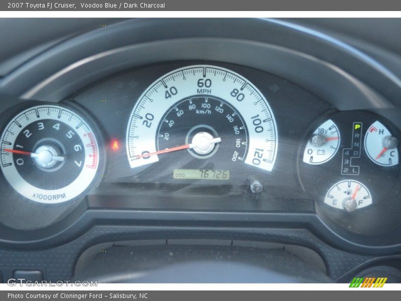 Voodoo Blue / Dark Charcoal 2007 Toyota FJ Cruiser