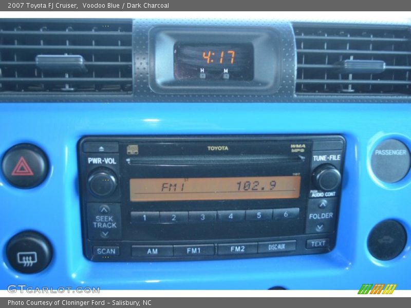 Voodoo Blue / Dark Charcoal 2007 Toyota FJ Cruiser
