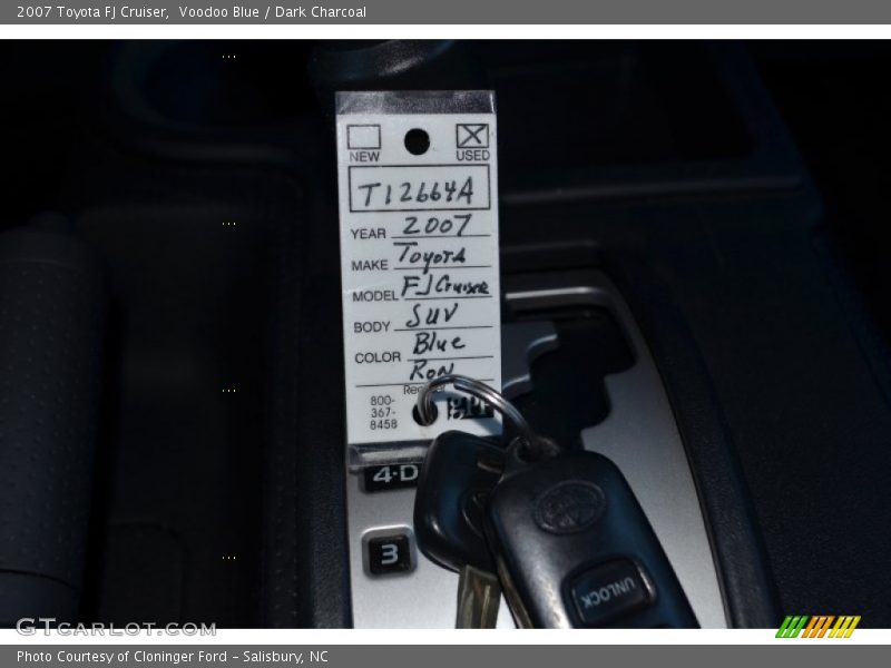 Voodoo Blue / Dark Charcoal 2007 Toyota FJ Cruiser
