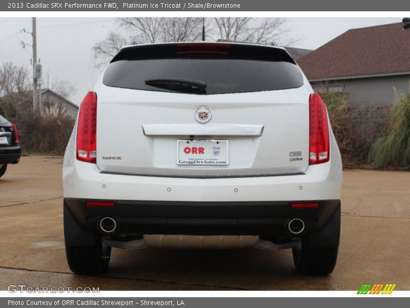 Platinum Ice Tricoat / Shale/Brownstone 2013 Cadillac SRX Performance FWD