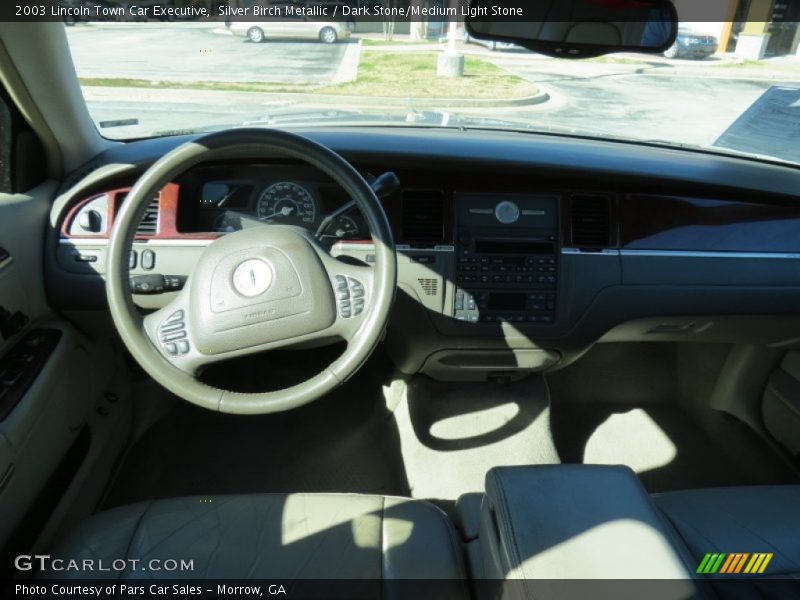 Silver Birch Metallic / Dark Stone/Medium Light Stone 2003 Lincoln Town Car Executive