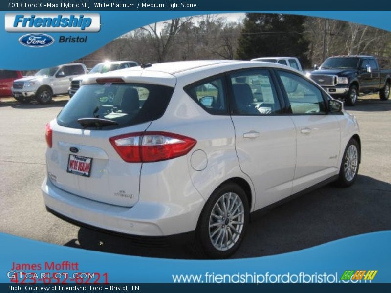White Platinum / Medium Light Stone 2013 Ford C-Max Hybrid SE