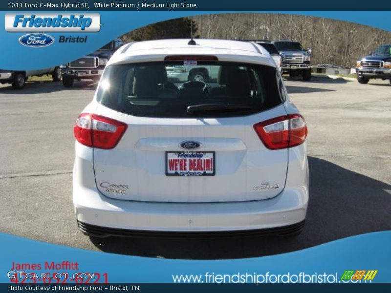White Platinum / Medium Light Stone 2013 Ford C-Max Hybrid SE