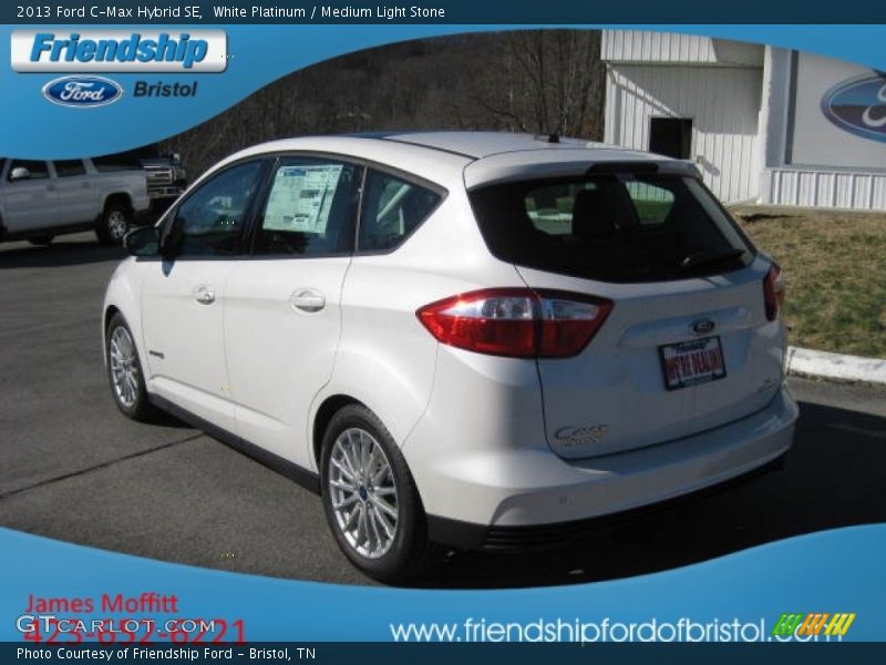 White Platinum / Medium Light Stone 2013 Ford C-Max Hybrid SE