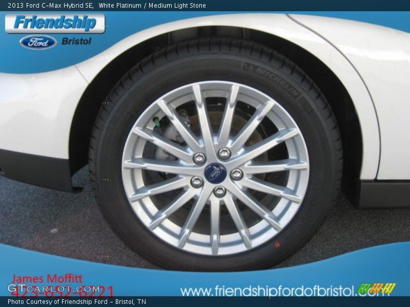 White Platinum / Medium Light Stone 2013 Ford C-Max Hybrid SE