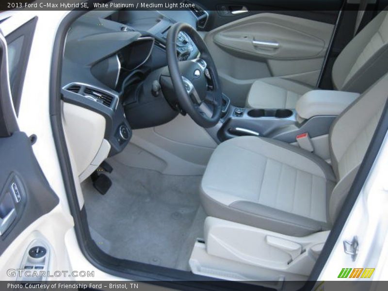 White Platinum / Medium Light Stone 2013 Ford C-Max Hybrid SE