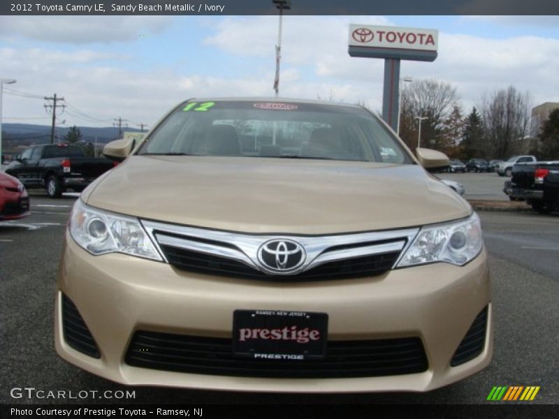 Sandy Beach Metallic / Ivory 2012 Toyota Camry LE
