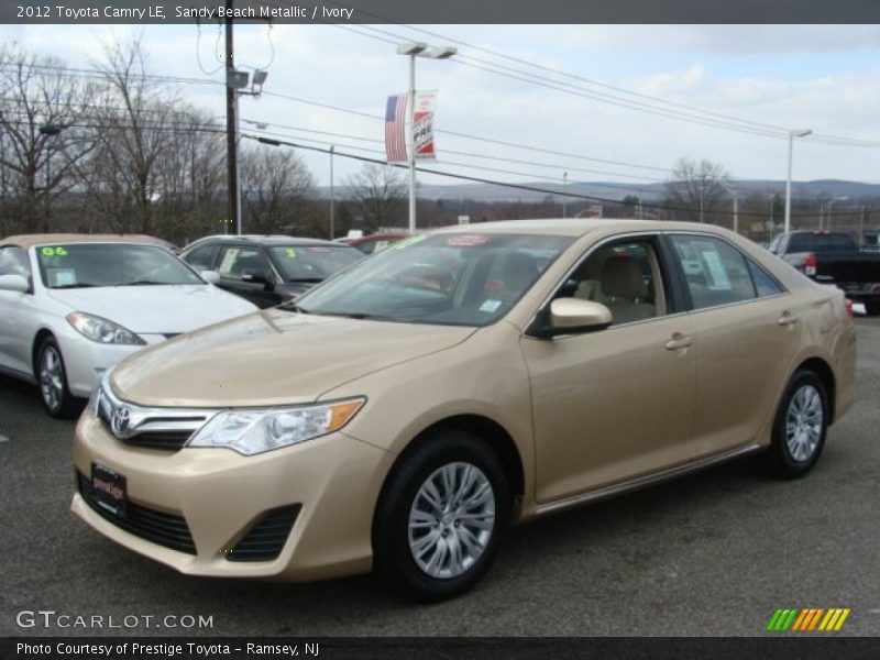 Sandy Beach Metallic / Ivory 2012 Toyota Camry LE