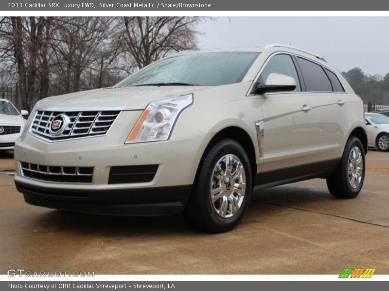 Silver Coast Metallic / Shale/Brownstone 2013 Cadillac SRX Luxury FWD