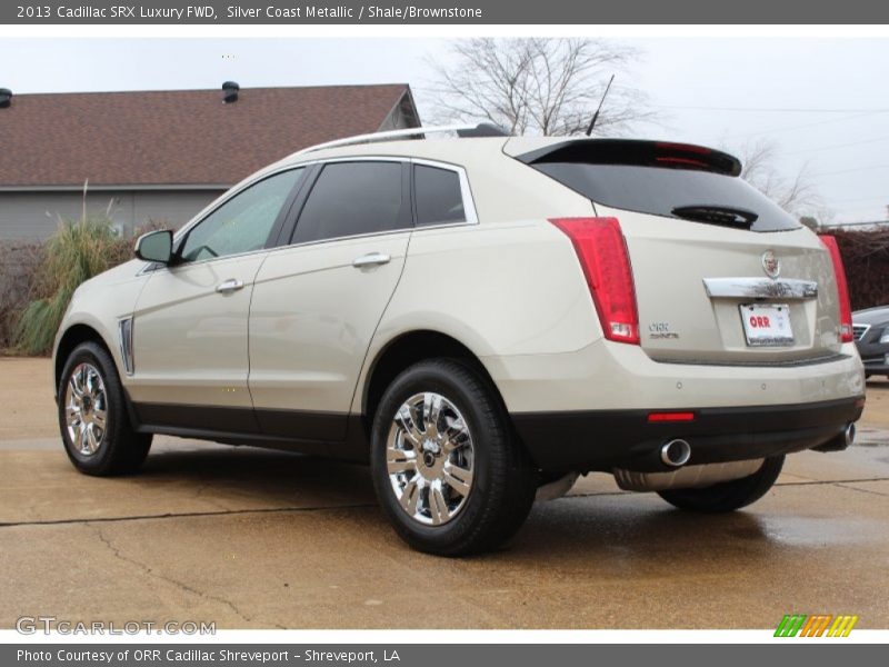 Silver Coast Metallic / Shale/Brownstone 2013 Cadillac SRX Luxury FWD