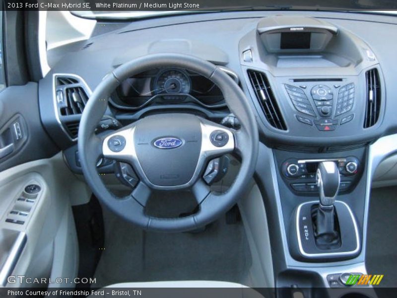 White Platinum / Medium Light Stone 2013 Ford C-Max Hybrid SE