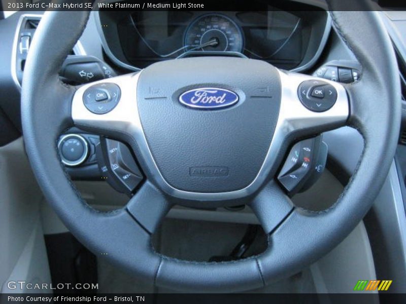 White Platinum / Medium Light Stone 2013 Ford C-Max Hybrid SE