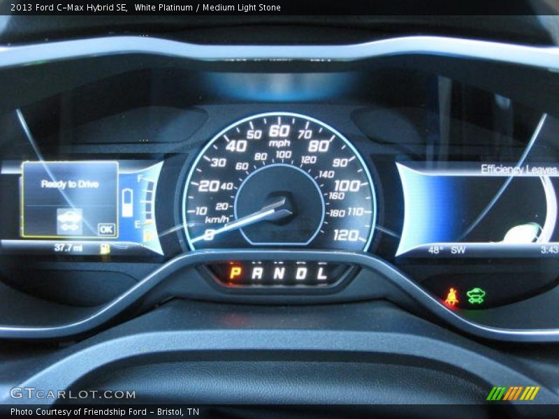 White Platinum / Medium Light Stone 2013 Ford C-Max Hybrid SE