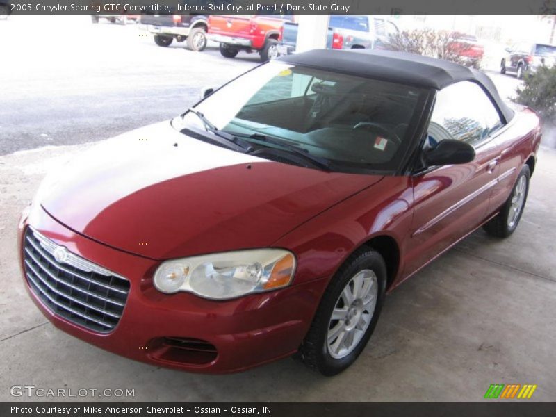 Inferno Red Crystal Pearl / Dark Slate Gray 2005 Chrysler Sebring GTC Convertible