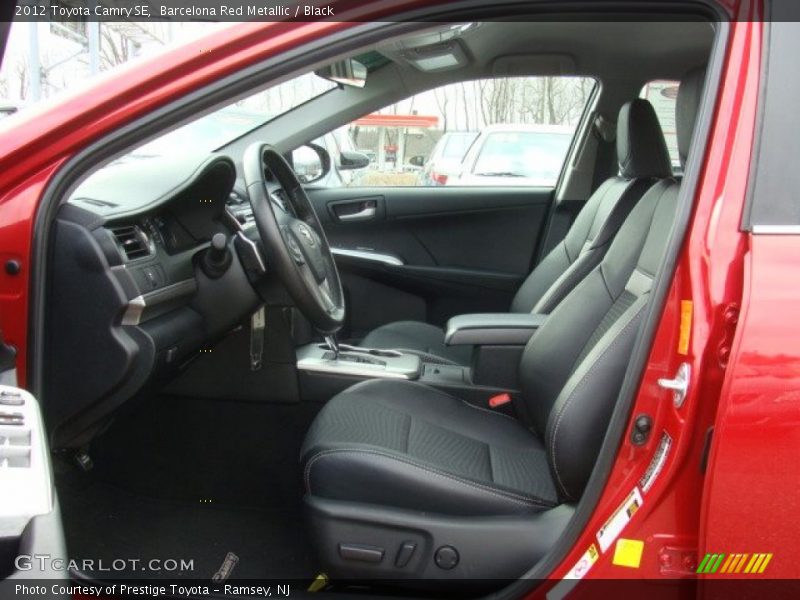 Barcelona Red Metallic / Black 2012 Toyota Camry SE