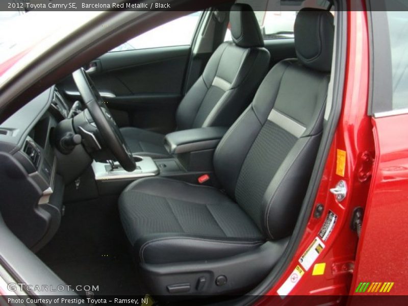 Barcelona Red Metallic / Black 2012 Toyota Camry SE