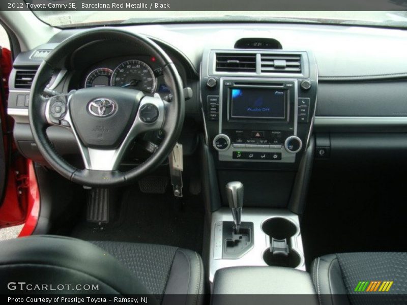 Barcelona Red Metallic / Black 2012 Toyota Camry SE