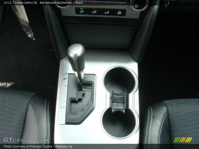 Barcelona Red Metallic / Black 2012 Toyota Camry SE