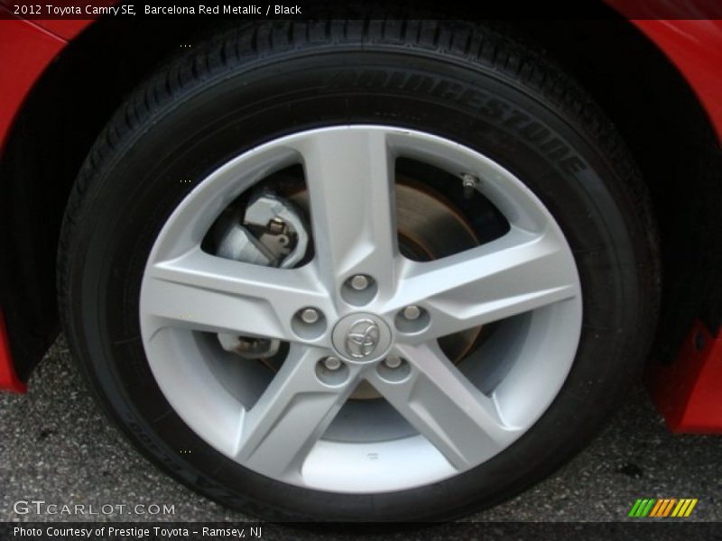 Barcelona Red Metallic / Black 2012 Toyota Camry SE