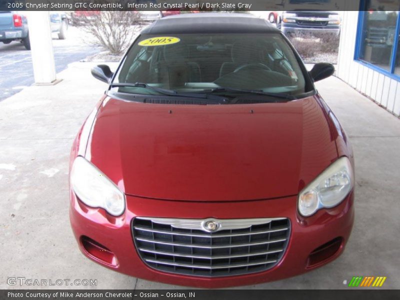 Inferno Red Crystal Pearl / Dark Slate Gray 2005 Chrysler Sebring GTC Convertible