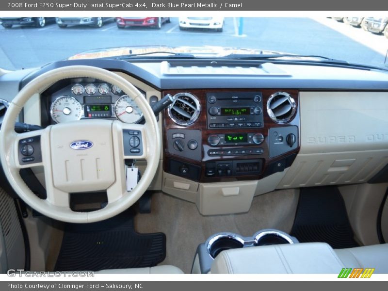 Dashboard of 2008 F250 Super Duty Lariat SuperCab 4x4