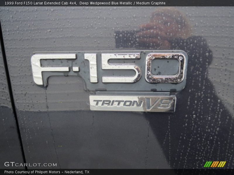 Deep Wedgewood Blue Metallic / Medium Graphite 1999 Ford F150 Lariat Extended Cab 4x4