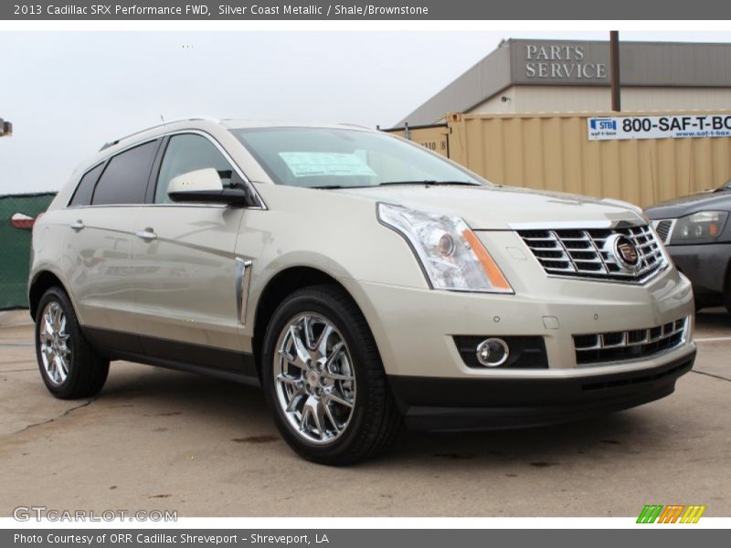 Silver Coast Metallic / Shale/Brownstone 2013 Cadillac SRX Performance FWD