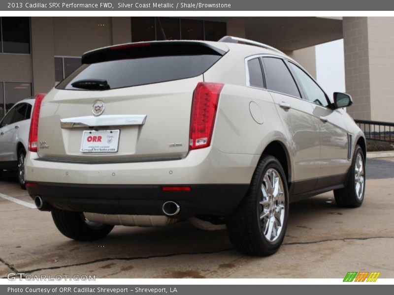 Silver Coast Metallic / Shale/Brownstone 2013 Cadillac SRX Performance FWD