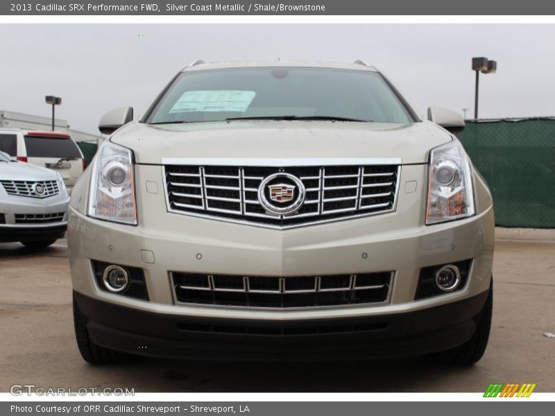 Silver Coast Metallic / Shale/Brownstone 2013 Cadillac SRX Performance FWD