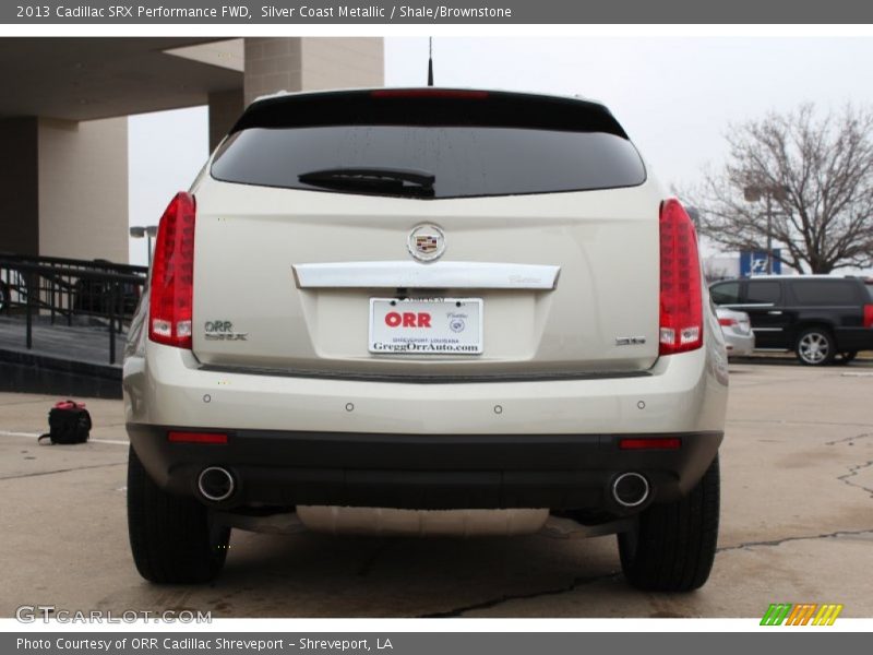 Silver Coast Metallic / Shale/Brownstone 2013 Cadillac SRX Performance FWD
