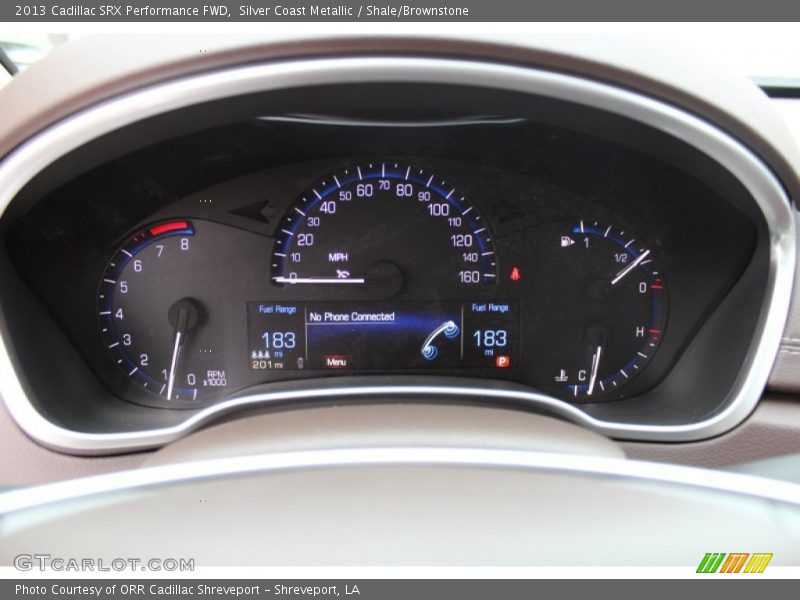 Silver Coast Metallic / Shale/Brownstone 2013 Cadillac SRX Performance FWD