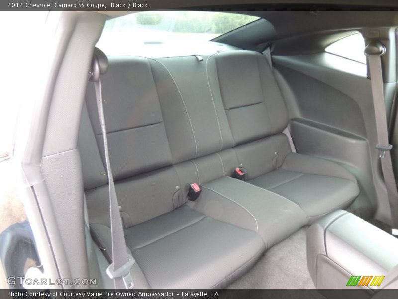 Rear Seat of 2012 Camaro SS Coupe