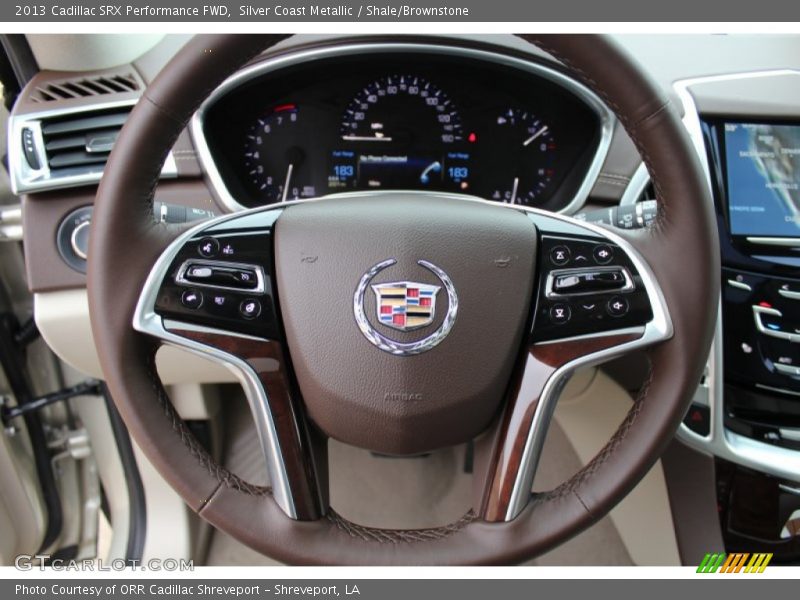 Silver Coast Metallic / Shale/Brownstone 2013 Cadillac SRX Performance FWD