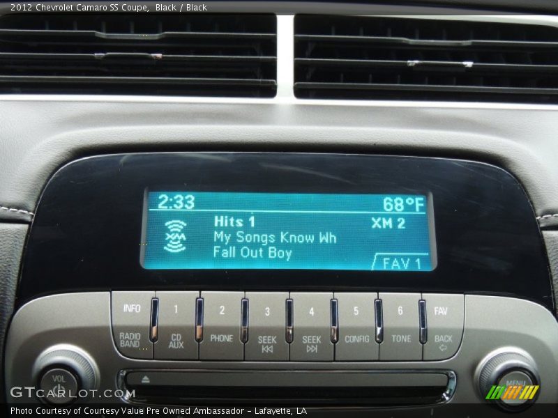 Audio System of 2012 Camaro SS Coupe
