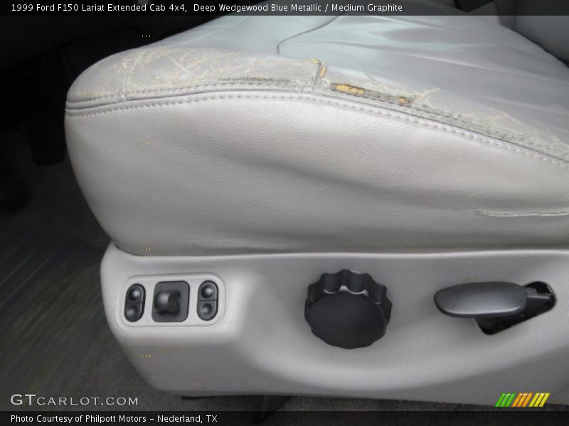 Deep Wedgewood Blue Metallic / Medium Graphite 1999 Ford F150 Lariat Extended Cab 4x4